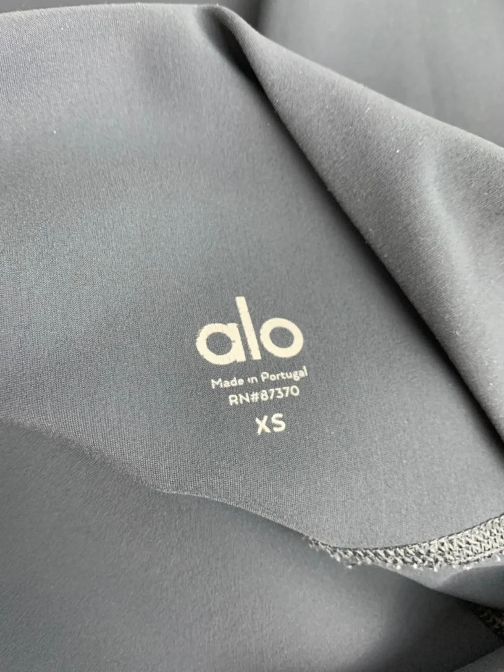 ALO Yoga Warrior Ripped High-Waist Gray Leggings Women XS Activewear Athleisure